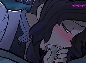 Distracting Him For The Blowjob of His Life - TOP Animation