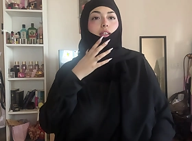 Hijabi slut with huge tits gives you a joi you enjoy