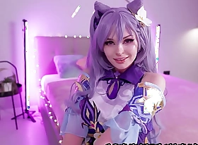 4K Genshin: Shy Keqing Slutty Slut