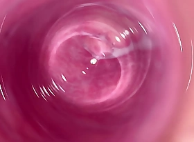 Camera inside my tight creamy pussy, Internal view be advisable for my horny vagina