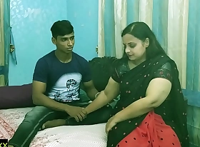 Indian teen boy fucking his XXX hot bhabhi secretly at dwelling-place best indian teen sex