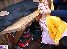 'please don't commend my parents' - squirting old bag receives caught in shed and ass fucked - shannon heels