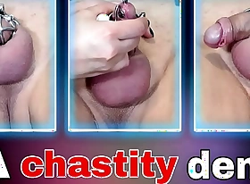 Departed Chastity Cage Device Permanent Prince Albert PA Piercing Femdom FLR Talk Demo Washing Face Sitting Facesitting